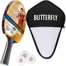 Butterfly Timo Boll Gold 85021 + Case + 3x R40+ balls