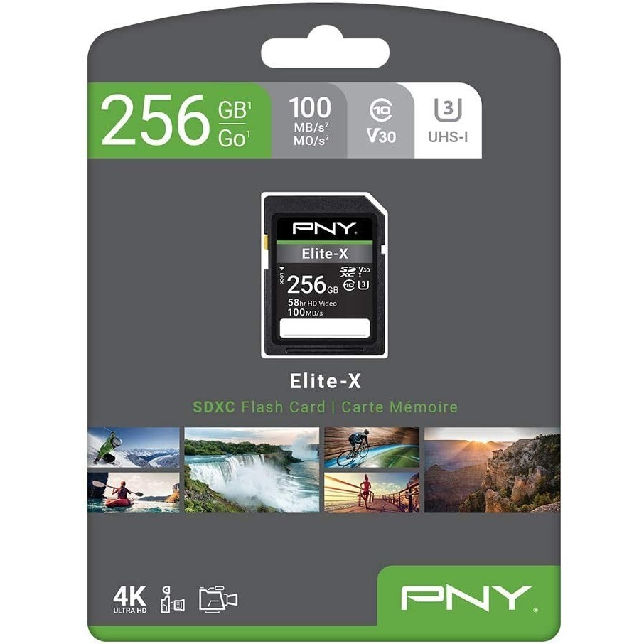 PNY Elite-X SD Class 10 U3 V30 256&nbsp;ГБ