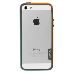Zenus Walnutt Bumper Trio Case for iPhone 5/5S