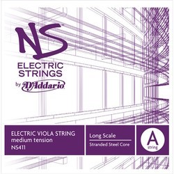 DAddario NS Electric Viola A String Long Scale Medium