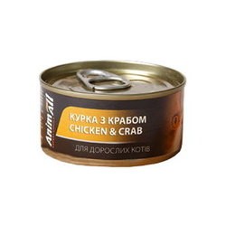 AnimAll Cat Can Adult Chicken with Crab 85 g