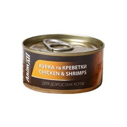 AnimAll Cat Can Adult Chicken with Shrimps 85 g