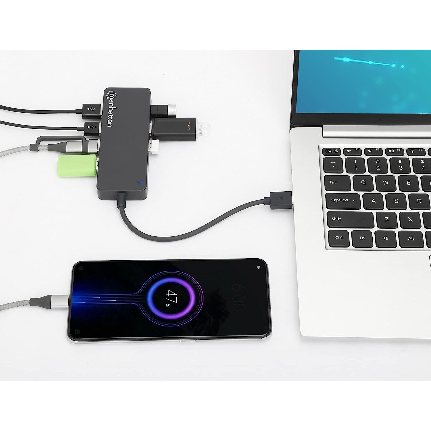 MANHATTAN 7-Port USB 3.0 Type-A Hub
