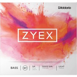 DAddario ZYEX Double Bass String Set 3/4 Light