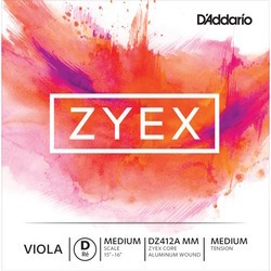 DAddario ZYEX Viola Aluminum Wound D String Medium Scale Medium