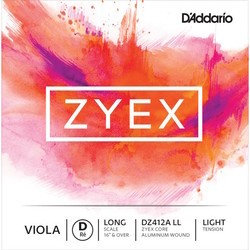DAddario ZYEX Viola D String Aluminum Wound Long Scale Light
