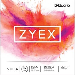 DAddario ZYEX Viola G String Long Scale Light