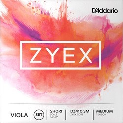 DAddario ZYEX Viola Strings Set Short Scale Medium