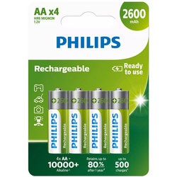 Philips 4xAA 2600 mAh