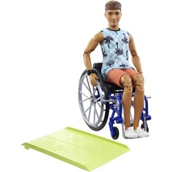 Barbie Ken Doll with Wheelchair and Ramp HJT59