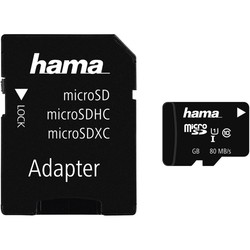 Hama microSD Class 10 UHS-I 80MB/s + Adapter 64&nbsp;ГБ