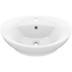 VidaXL Basin Overflow Oval Ceramic 146932 585&nbsp;мм