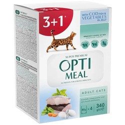 Optimeal Adult Cod Fish with Vegetables in Jelly 4 pcs