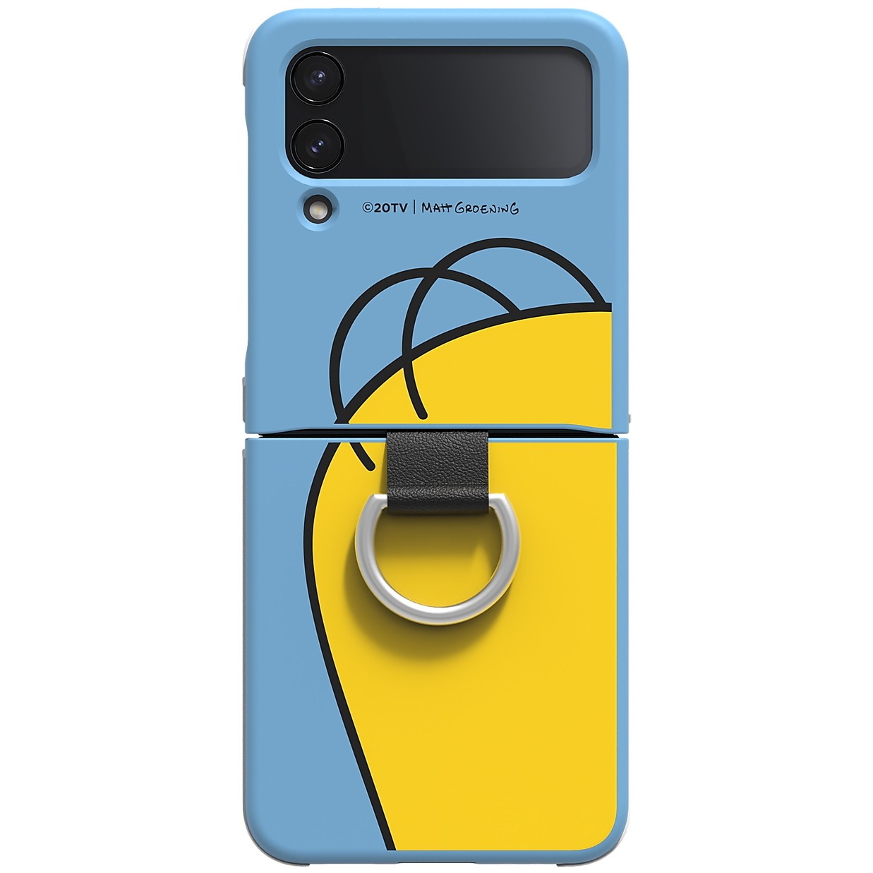Samsung Homer Simpson Cover with Ring for Galaxy Z Flip4