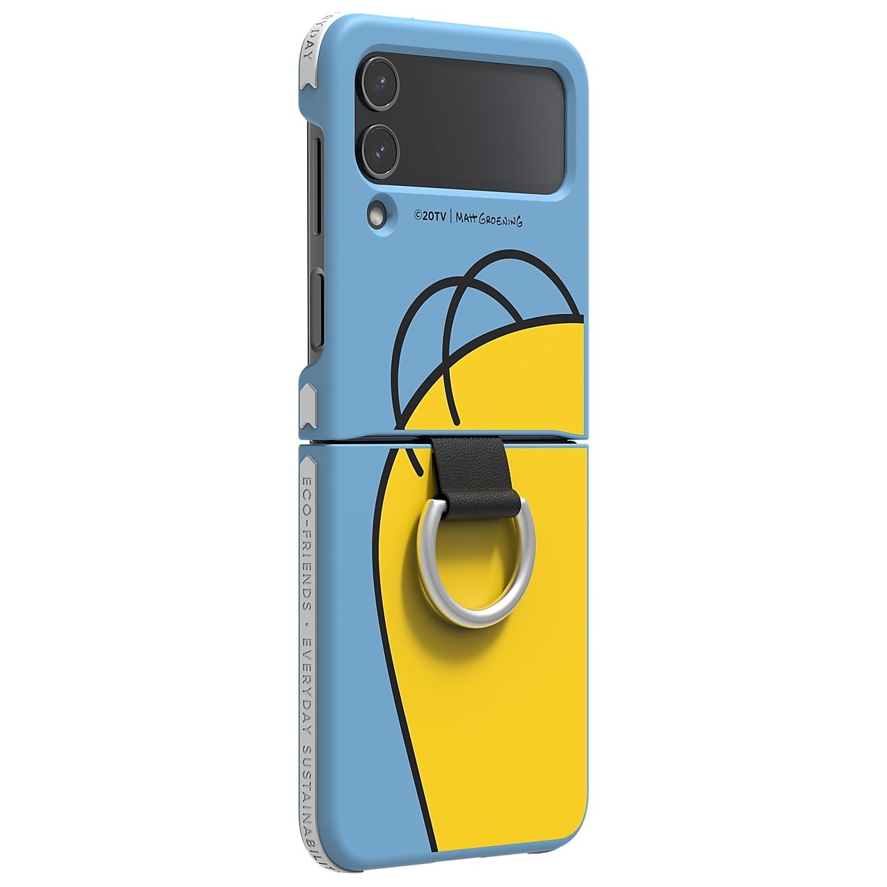 Samsung Homer Simpson Cover with Ring for Galaxy Z Flip4