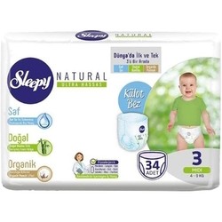 Sleepy Natural Diapers 3 / 34 pcs