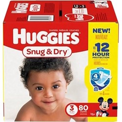 Huggies Snug and Dry 3 / 80 pcs