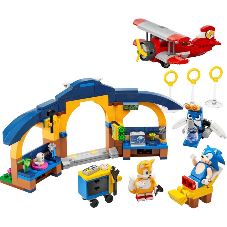 Lego Tails Workshop and Tornado Plane 76991