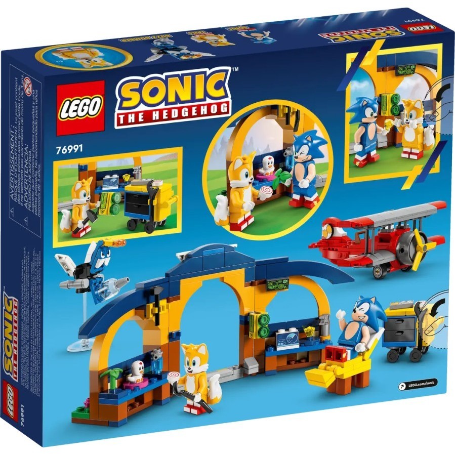 Lego Tails Workshop and Tornado Plane 76991