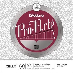 DAddario Pro-Arte Cello G String T 4/4 Size Medium