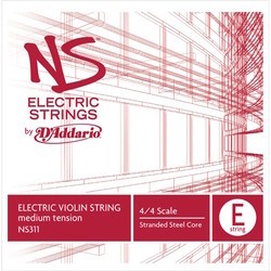 DAddario NS Electric Violin E String 4/4 Size Medium