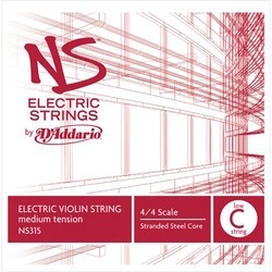 DAddario NS Electric Violin Low C String 4/4 Size Medium