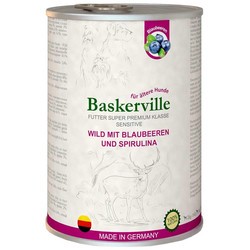 Baskerville Dog Can with Game/Blueberries/Spirulina 0.4&nbsp;кг