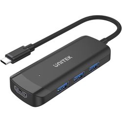 Unitek uHUB Q4+ 4-in-1 Powered USB-C Hub with HDMI