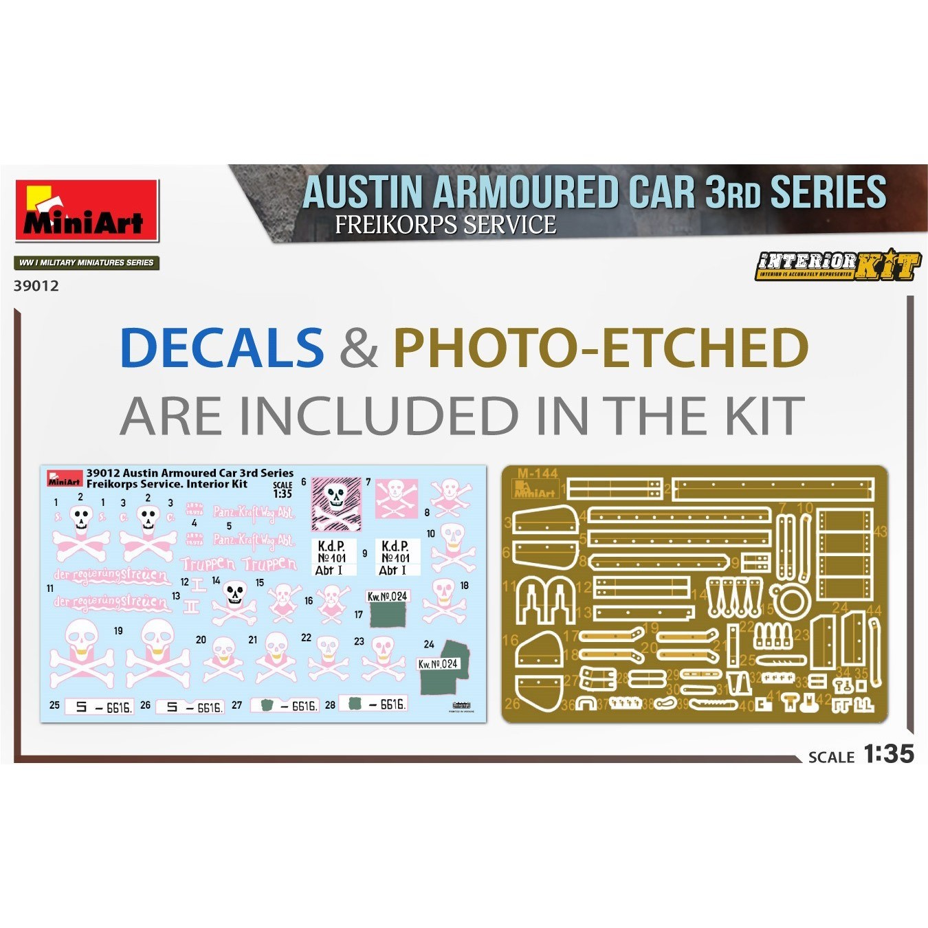 MiniArt Austin Armoured Car 3rd Series Freikorps Service (1:35)