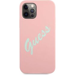 GUESS Silicone Vintage Script for iPhone 12 Pro Max