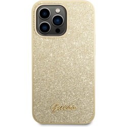 GUESS Glitter Script for iPhone 14 Pro Max