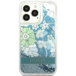 GUESS Flower Liquid Glitter for iPhone 13 Pro Max
