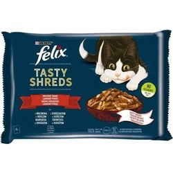 Felix Tasty Shreds Farm Selection in Gravy  4 pcs