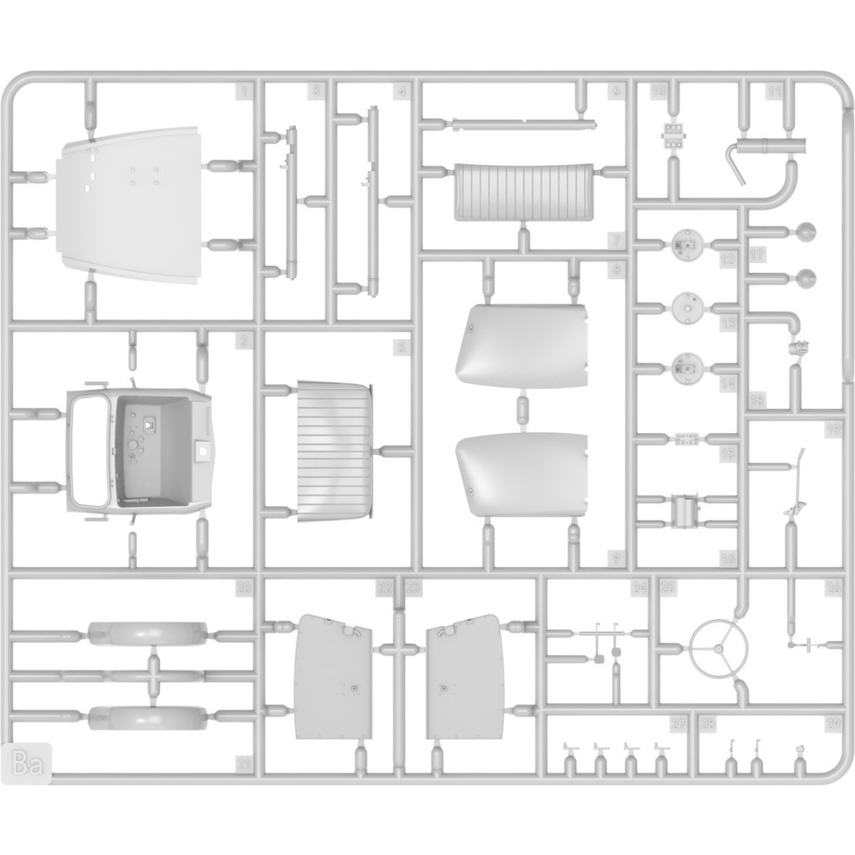 MiniArt Tempo A400 Kastenwagen 3-Wheel Delivery Box Track (1:35)