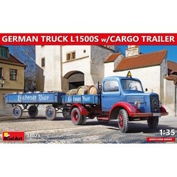 MiniArt German Truck L1500s w/Cargo Trailer (1:35)
