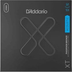 DAddario XT Acoustic Phosphor Bronze 12-53 (3-Pack)