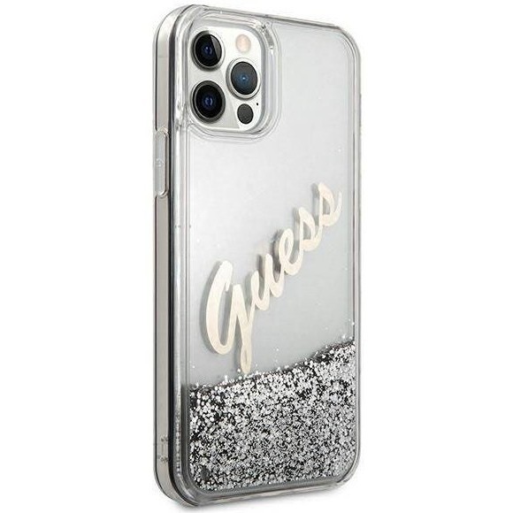 GUESS Glitter Vintage Script for iPhone 12 Pro Max