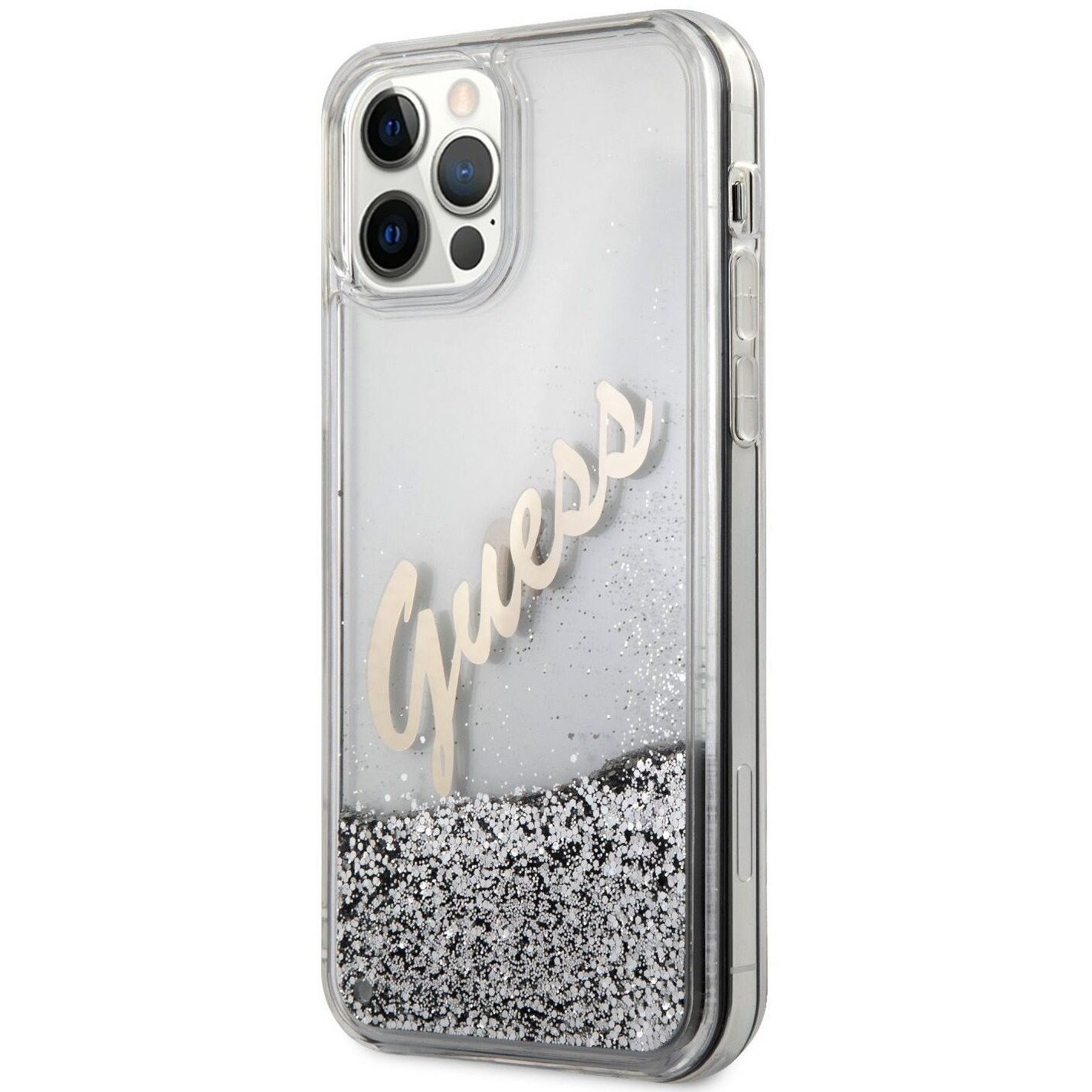GUESS Glitter Vintage Script for iPhone 12 Pro Max
