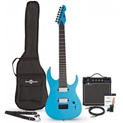 Gear4music Harlem S 7-String Electric Guitar + 15W Amp Pack