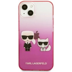 Karl Lagerfeld Gradient Iconic Karl and Choupette for iPhone 13 Mini