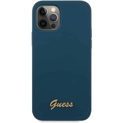 GUESS Metal Logo Script for iPhone 12 Pro Max