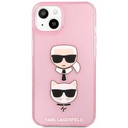 Karl Lagerfeld Glitter Karl&apos;s and Choupette for iPhone 13 Mini