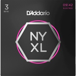 DAddario NYXL Nickel Wound 9-42 (3-Pack)