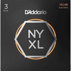 DAddario NYXL Nickel Wound 10-46 (3-Pack)