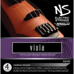 DAddario NS Electric Viola Long Scale Medium