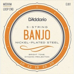 DAddario Nickel Banjo 10-23