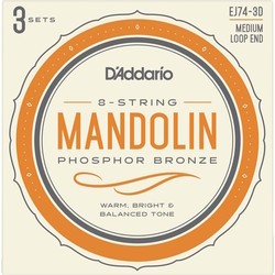 DAddario Phosphor Bronze Mandolin 11-40 (3-Pack)