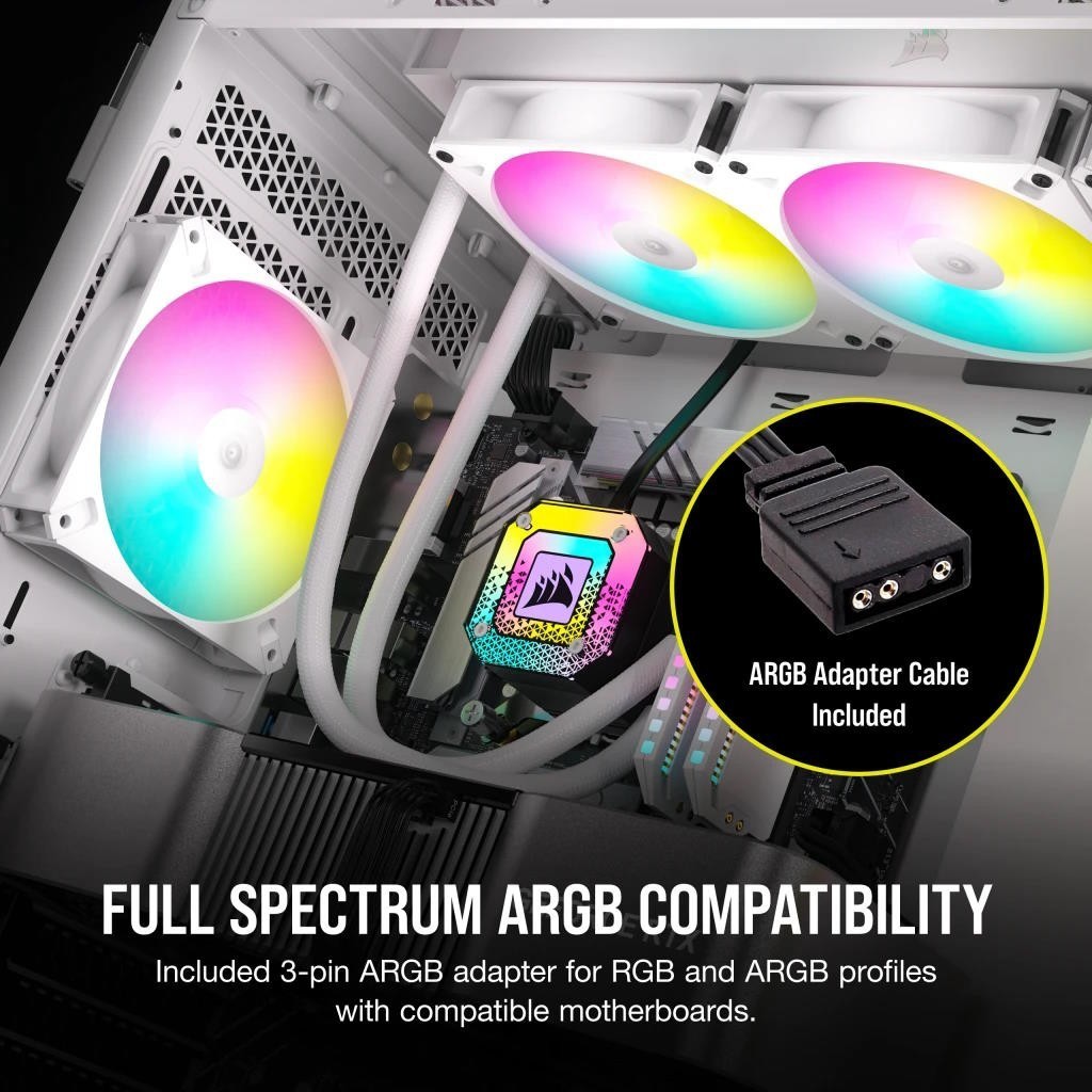 Corsair iCUE AR120 Digital RGB Triple Pack White