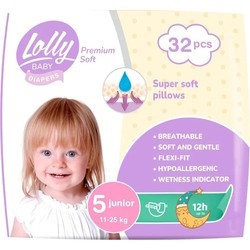 Lolly Premium Soft Diapers 5 / 32 pcs
