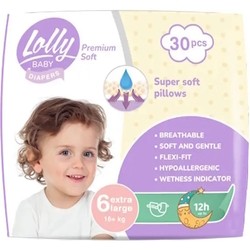 Lolly Premium Soft Diapers 6 / 30 pcs